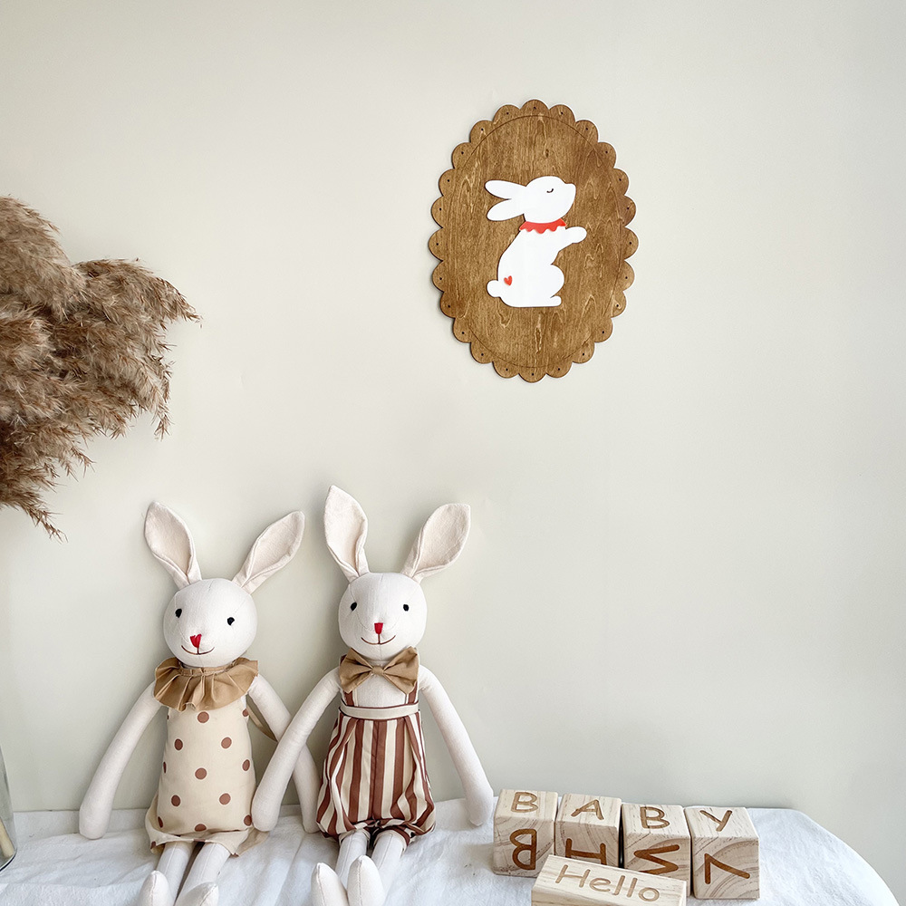 Wooden Rabbit Wall Decoration  - đánh giá và giá Home Decor Wall Stickers