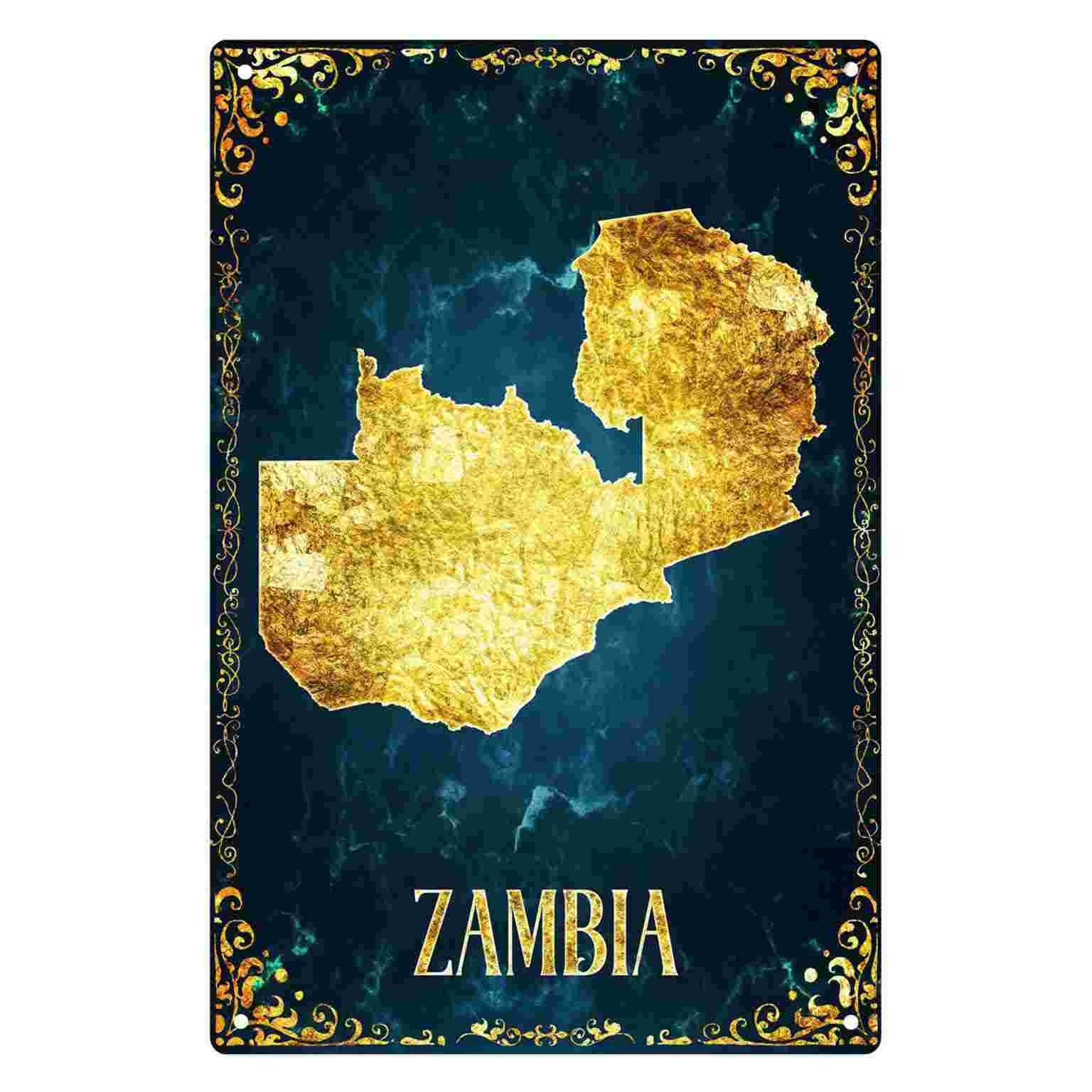 2D FLAT 1pc Zambia Gold Foil M - đánh giá và giá Home Decor Zambia