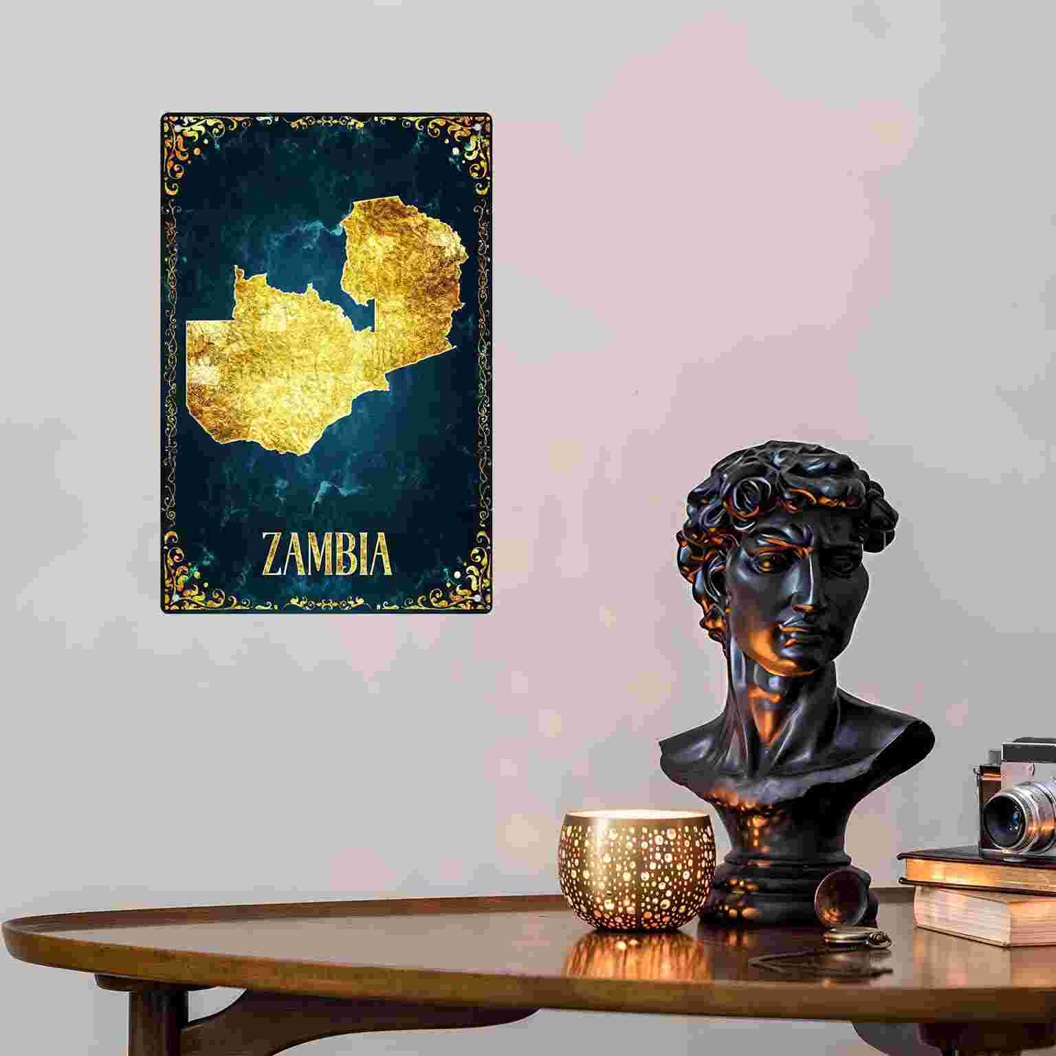 2D FLAT 1pc Zambia Gold Foil M - đánh giá và giá Home Decor Zambia