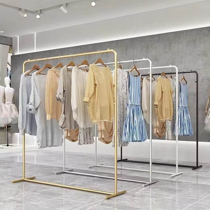 Luxury Gold Clothes Rack Iron  - đánh giá và giá Home Decor Retail Stores