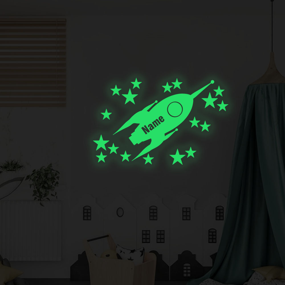 1pc Cartoon Rockets and stars  - đánh giá và giá Home Decor Wall Stickers