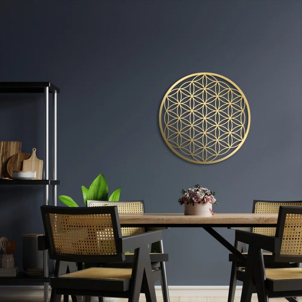 Flower of Life Metal Wall Art  - đánh giá và giá Home Decor Sofa