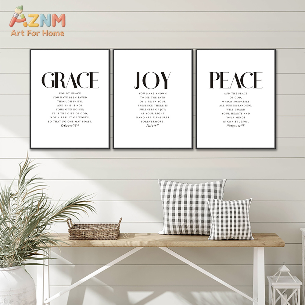 AZNM Faith Hope Joy Peace Grac - đánh giá và giá Home Decor Minimal