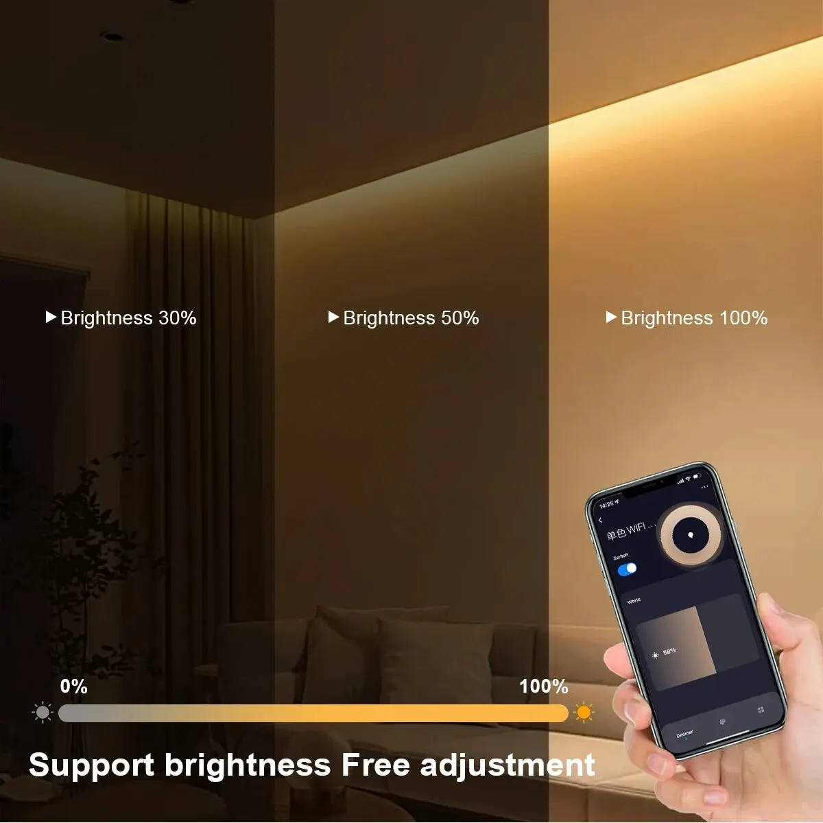 Tuya Smart COB LED Strip Light - đánh giá và giá Home Decor App