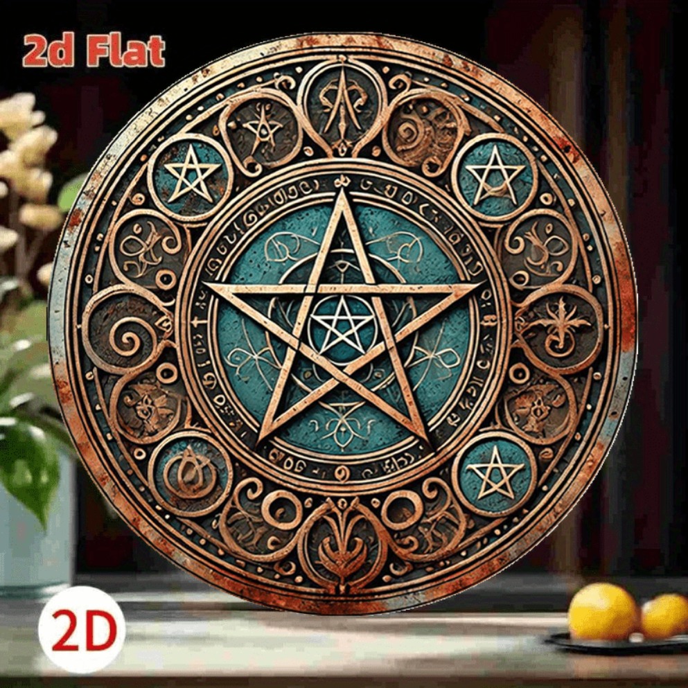 Vintage Wiccan Pentagram Metal - đánh giá và giá Home Decor Enthusiast