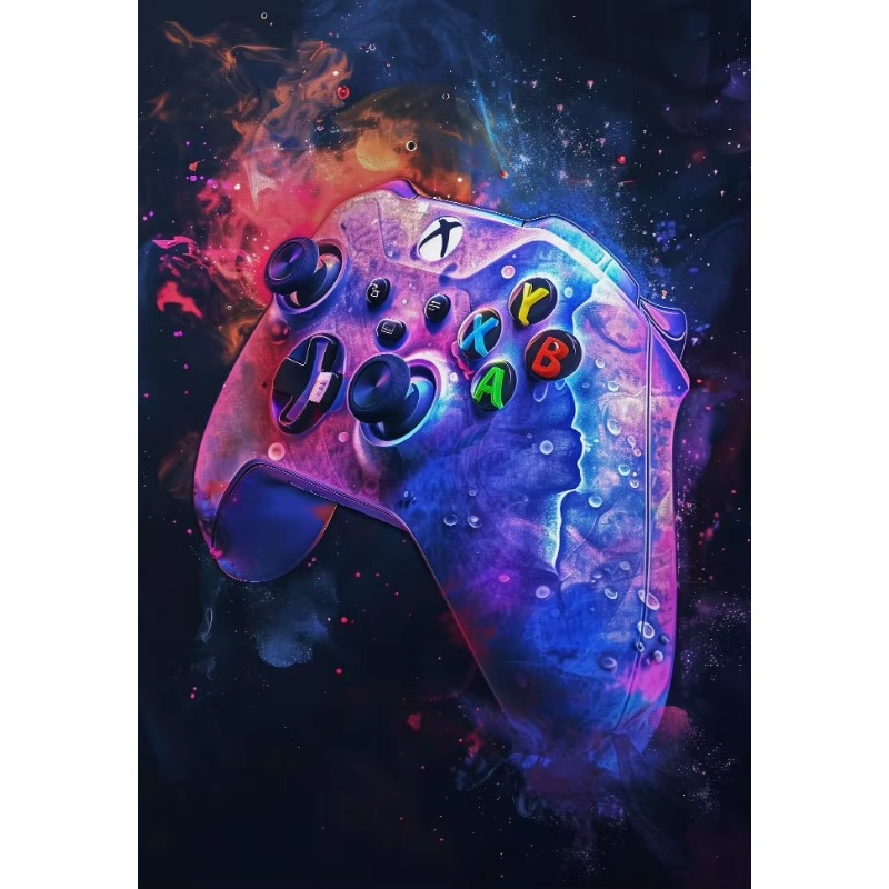 Watercolor Neon Video Game Pos - đánh giá và giá Home Decor Xbox Games