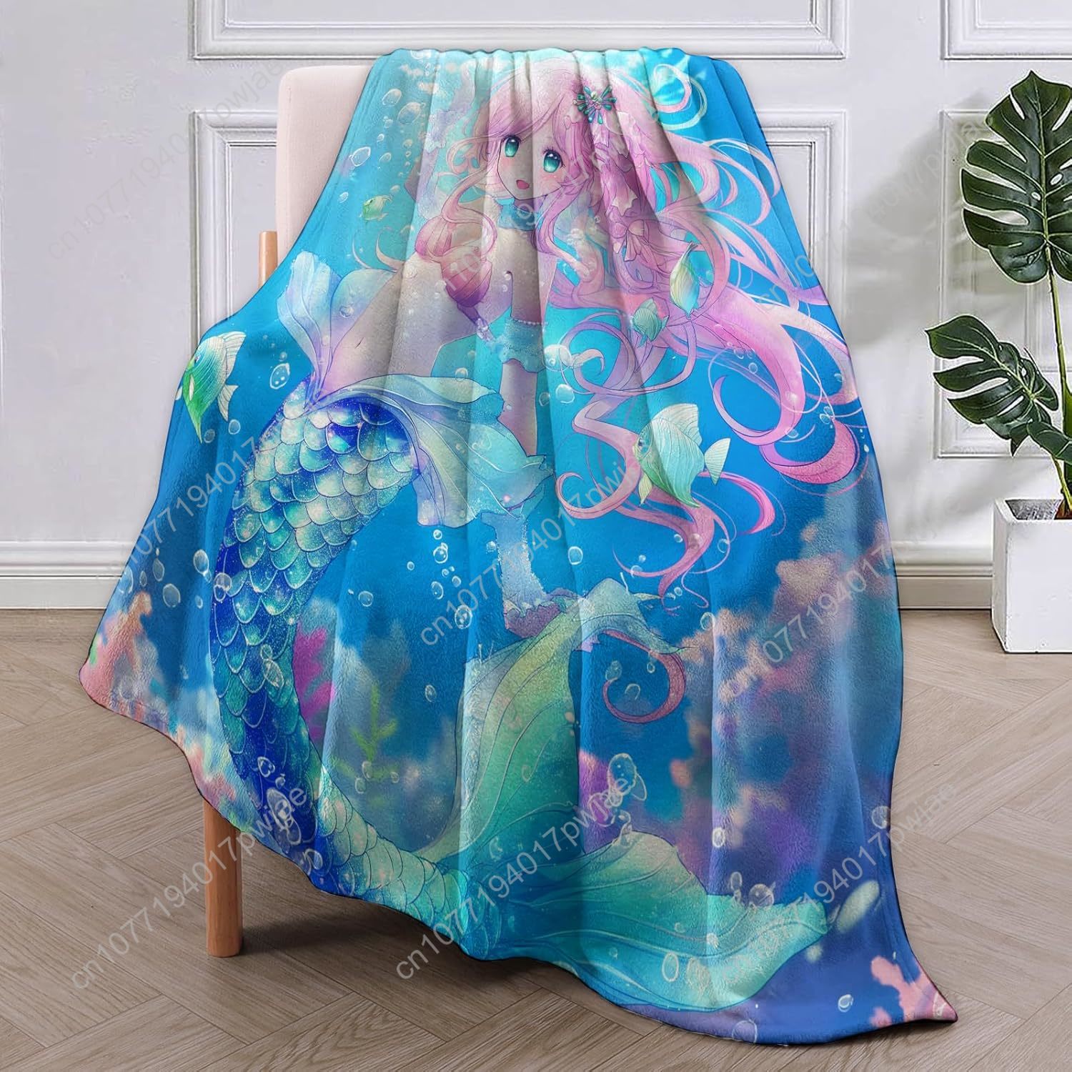 Cute Mermaid Blanket Cartoon F - đánh giá và giá Home Decor Sofa