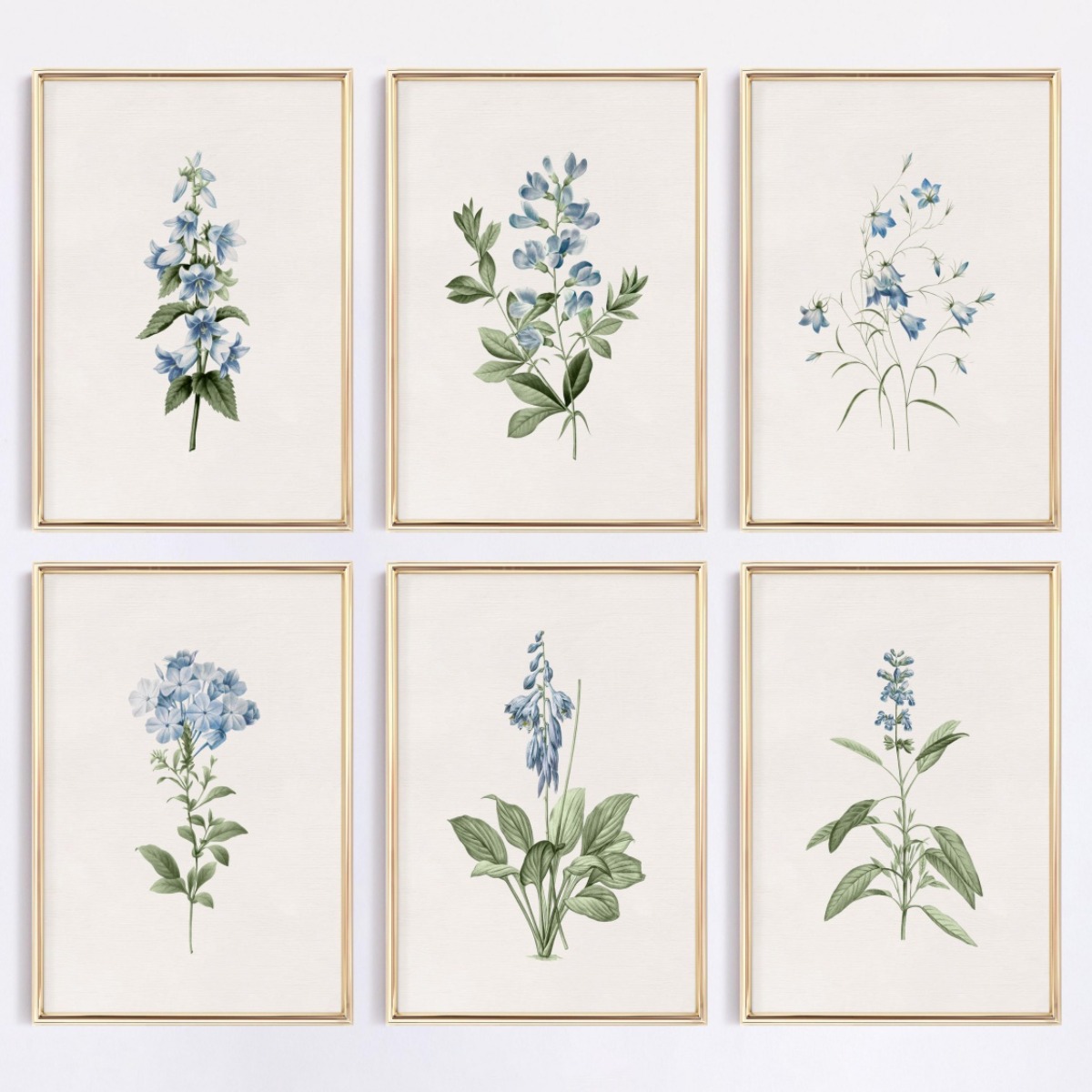 1pcs Blue Wildflower Botanical - đánh giá và giá Home Decor Minimal