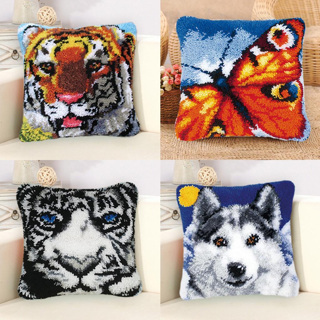 Pillow Latch Hook Rug Kit Hand - đánh giá và giá Home Decor Sofa