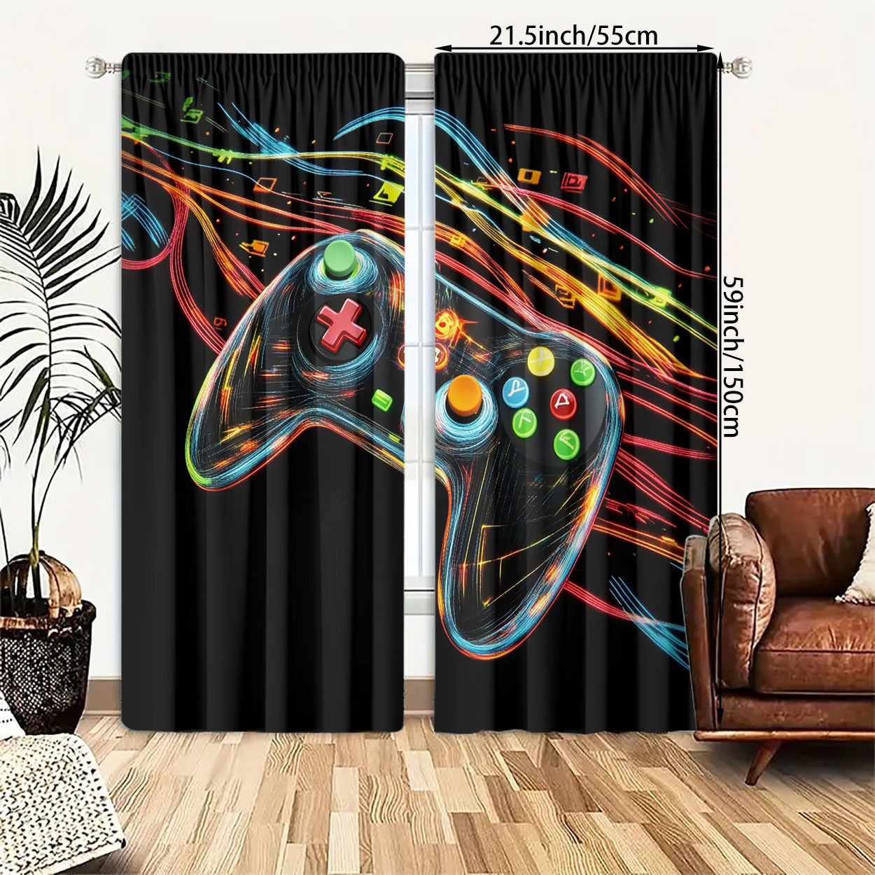 Neon Gaming Controller Curtain - đánh giá và giá Home Decor Youtube Videos